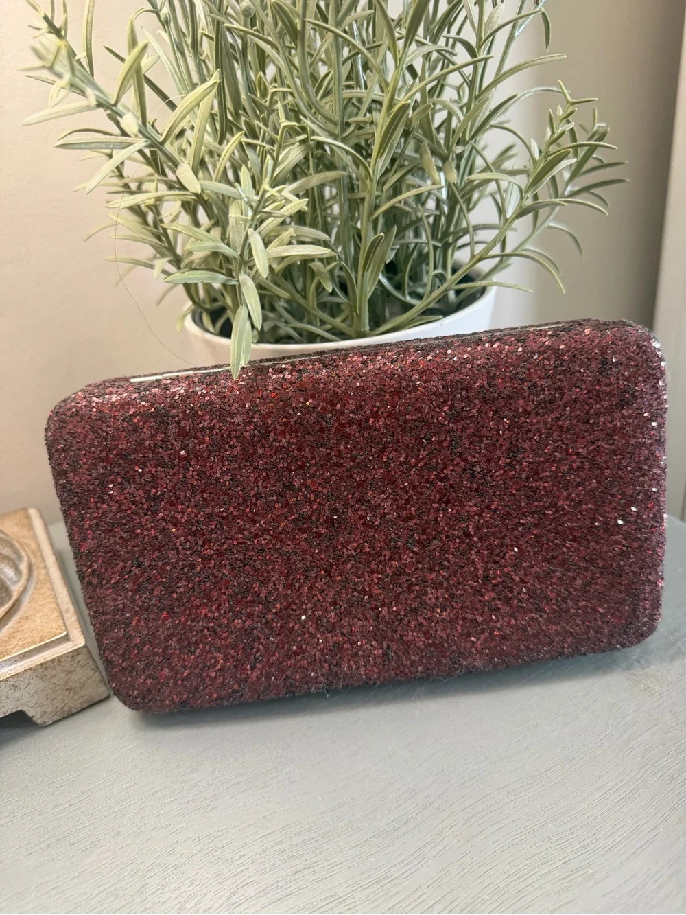 Elegant Brown Sparkly Clutch